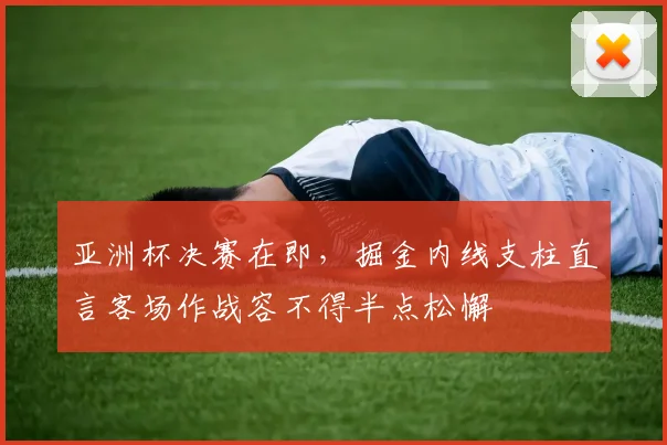 亚洲杯决赛在即，掘金内线支柱直言客场作战容不得半点松懈
